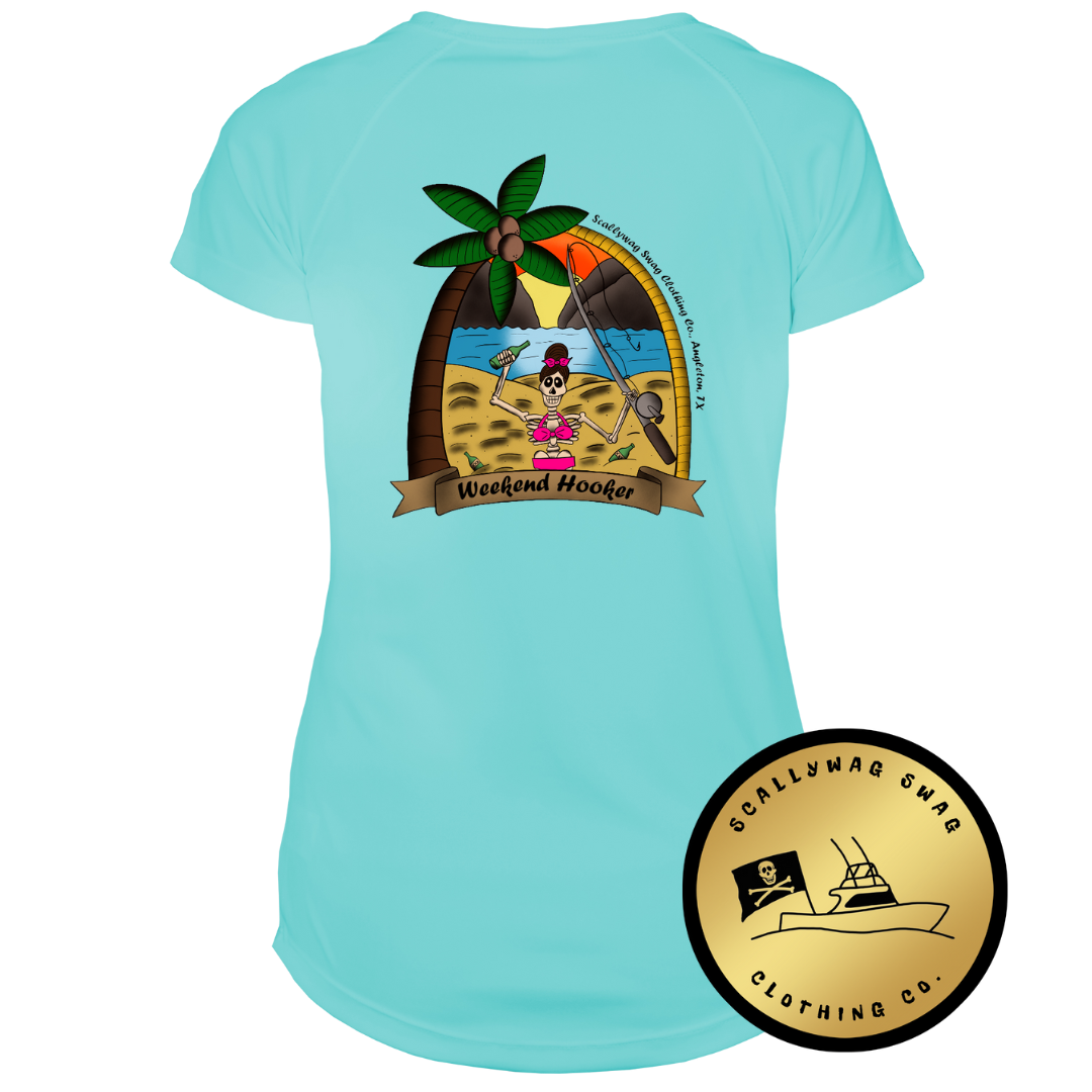 Clearance Weekend Hooker Ladies Solar Short Sleeve Tee WB