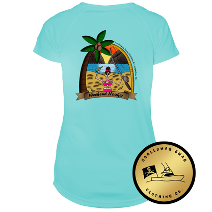 Clearance Weekend Hooker Ladies Solar Short Sleeve Tee WB