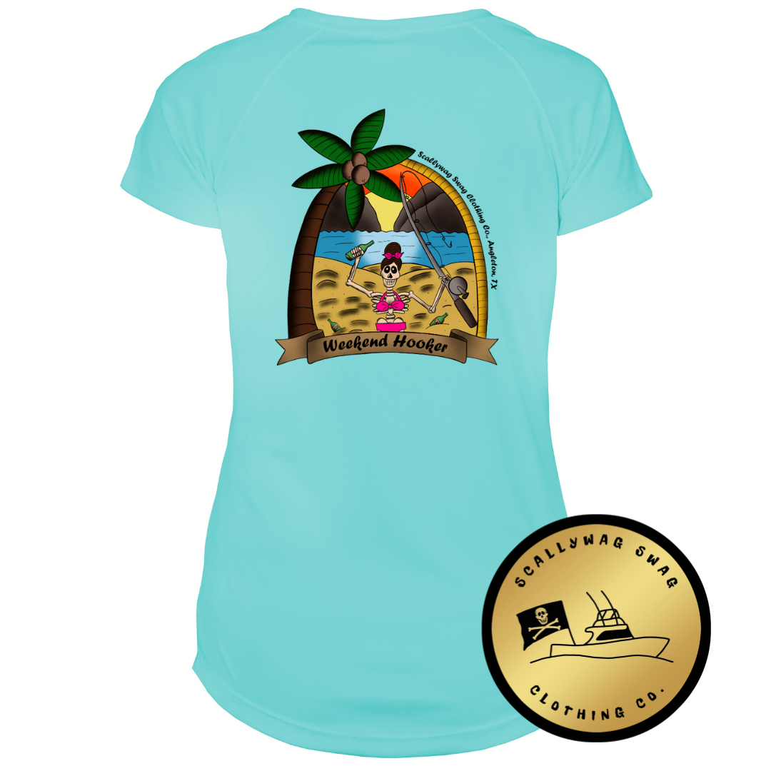 Clearance Weekend Hooker Ladies Solar Short Sleeve Tee WB Scallywag